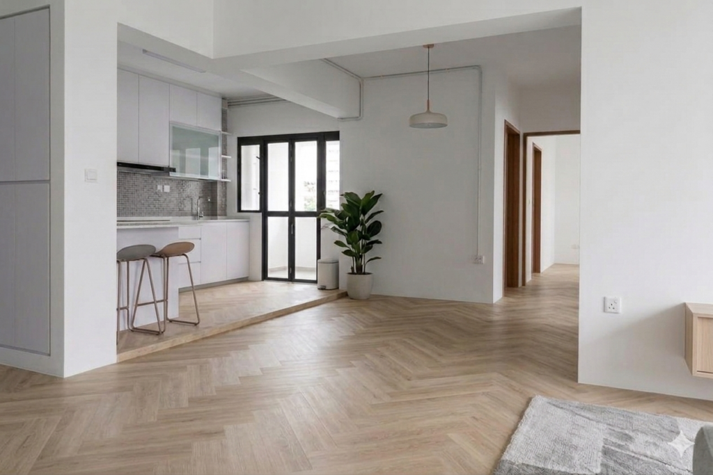 eden builder herringbone vinyl tiles